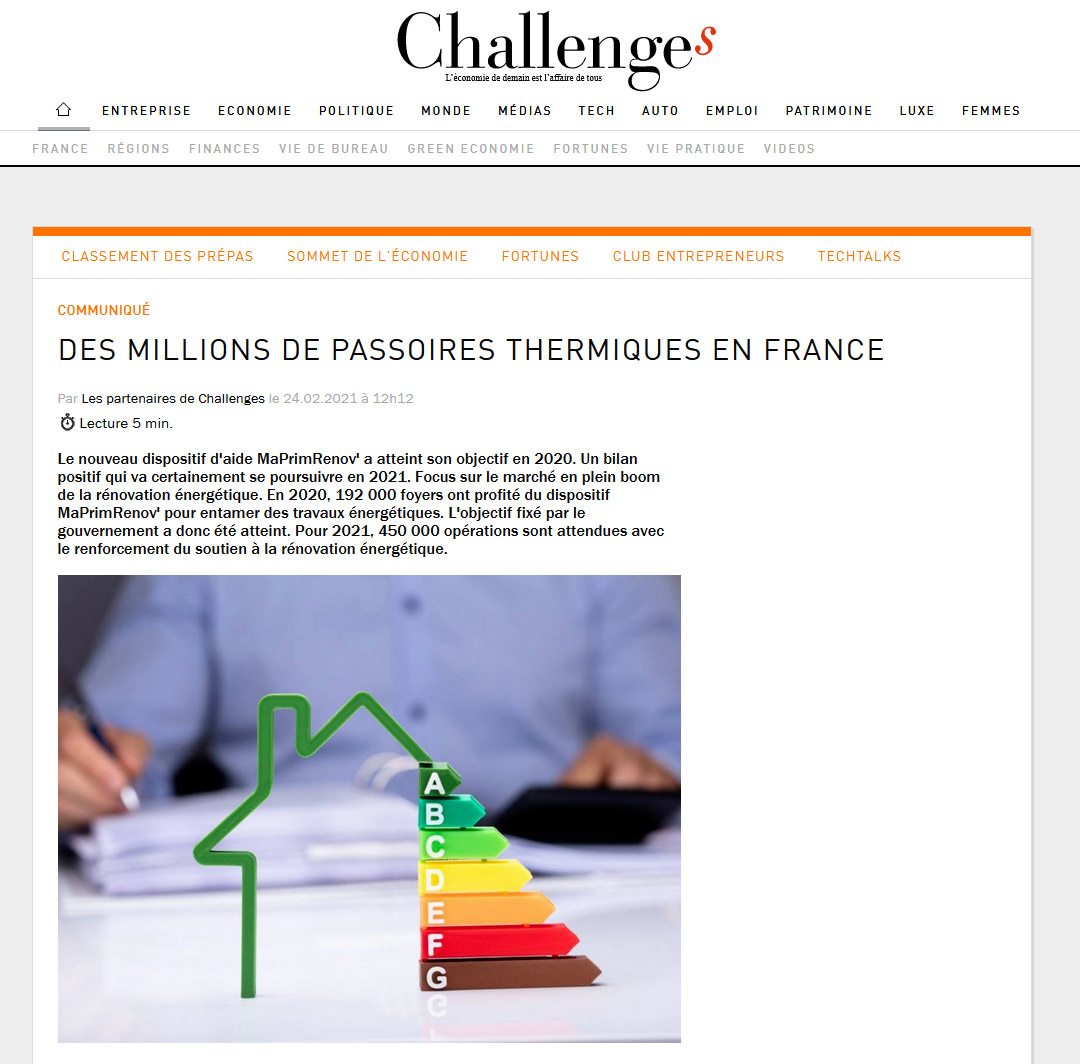 Les aides pour la rénovation énergétiques sont toujours plus importantes